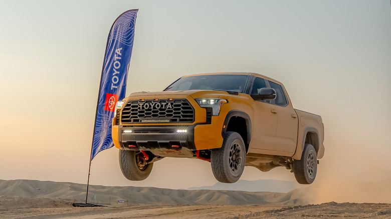 Toyota Tundra TRD Pro front 3/4 jump