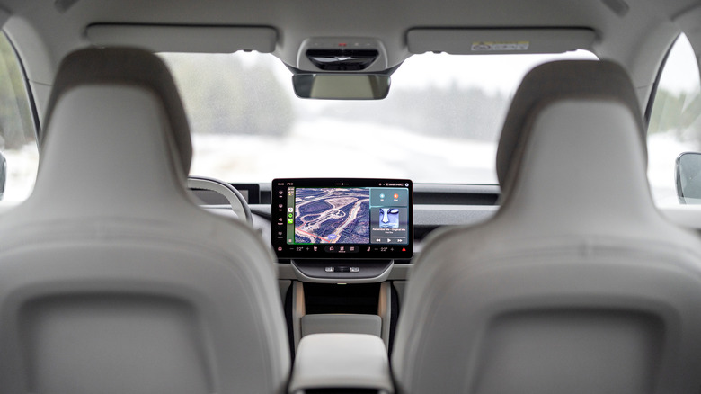 The interior of a Volvo EX60