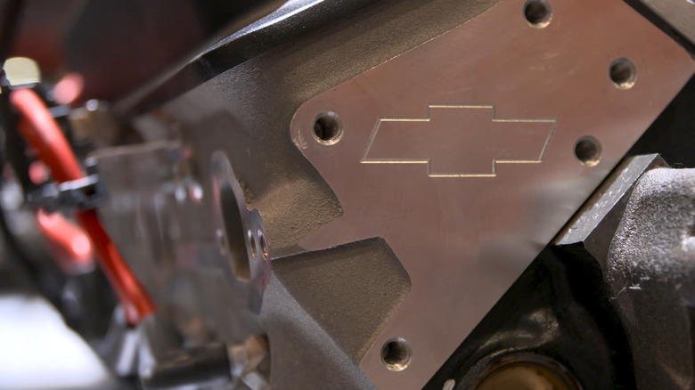 The Chevrolet Performance SP383's head at the 2019 SEMA show