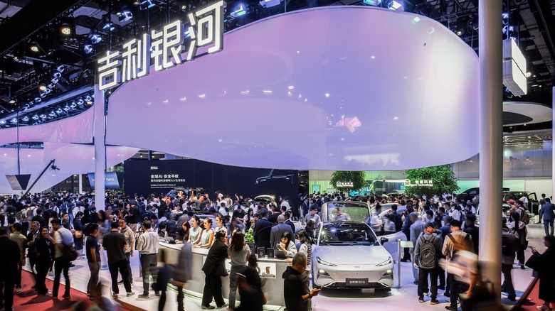 Geely exhibit at 2025 Shanghau auto show