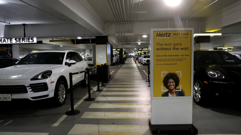 Hertz Parking lot in San Francisco