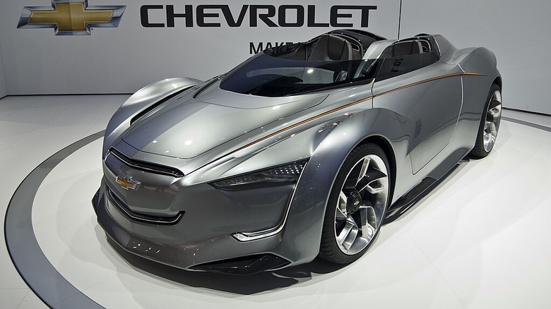Chevrolet Miray concept on the showroom floor