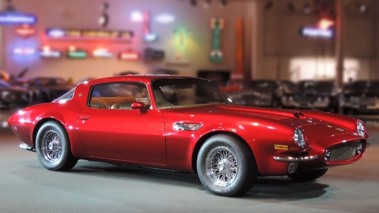 A 1971 Pontiac Pegasus concept car on display