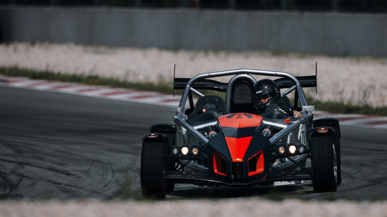 An Ariel Atom on the race track