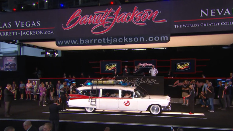 An Ecto-1 replica sold at Barrett-Jackson Las Vegas Auction for $220,000 in Las Vegas in 2021