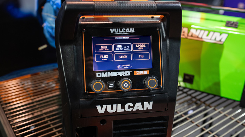 Vulcan Omnipro 265 multi-process welder on work table