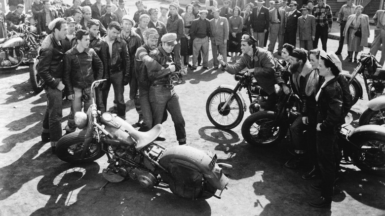 Harley Davidson Hydra Glide motorcycles from The Wild One