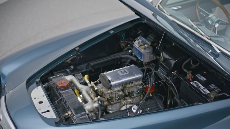 A V6 engine from a Lancia Aurelia