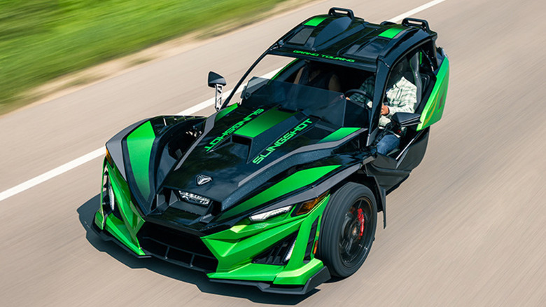 2026 Polaris Slingshot Grand Touring Limited Edition driving on road