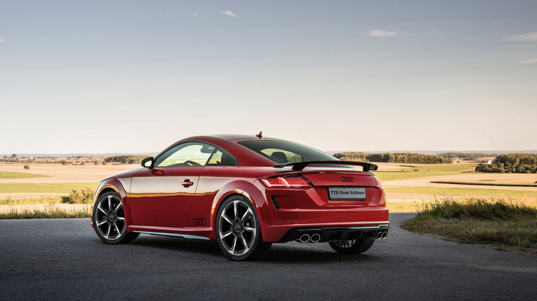 Rear-quarter shot of an Audi TT Final Edition