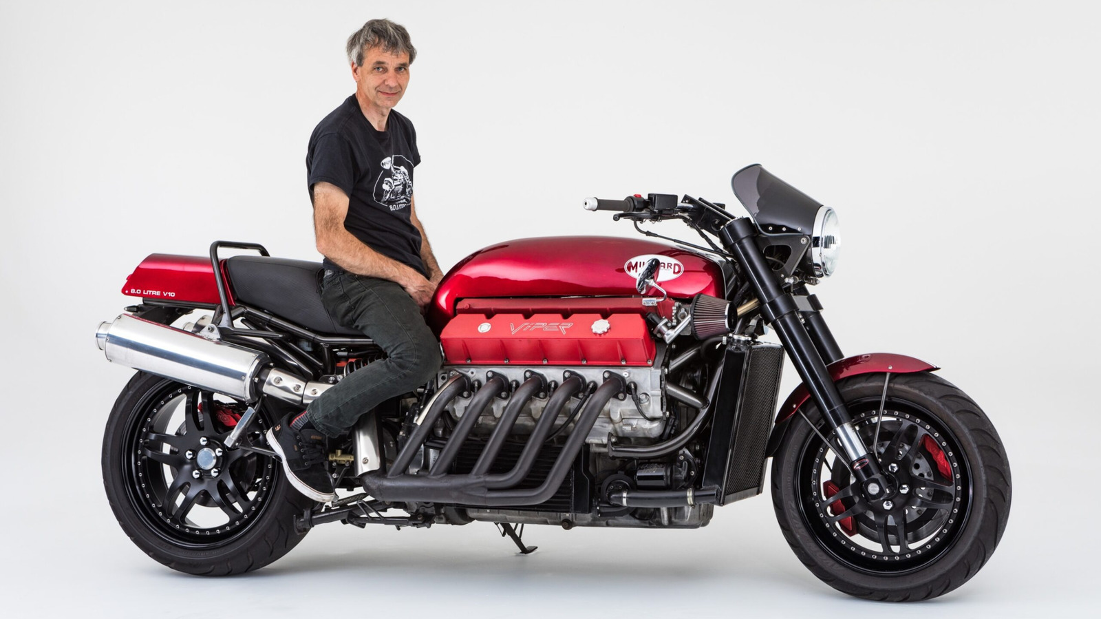 Motocykl z silnikiem V10 z Vipera o mocy 500 KM wystawiony na sprzedaż