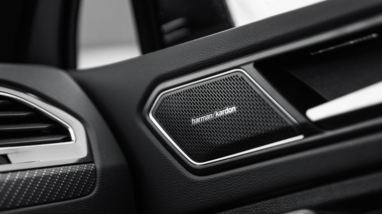 Harman Kardon automotive sound system.