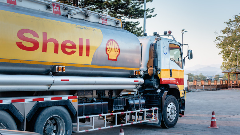 Shell Oil tanker truck