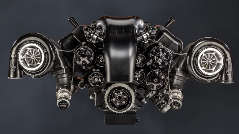 NRE twin-turbo Hemi 572 crate engine