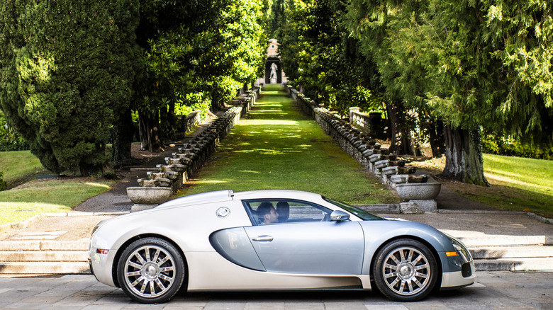 Side shot of a Bugatti Veyron