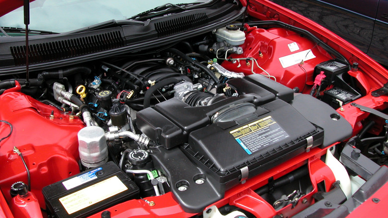 The 1998 Chevrolet Camaro Z/28's LS1 engine