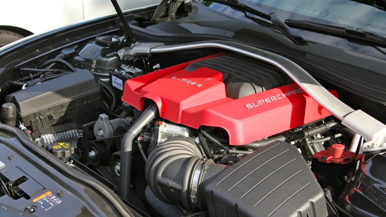The LSA engine from a Camaro ZL1