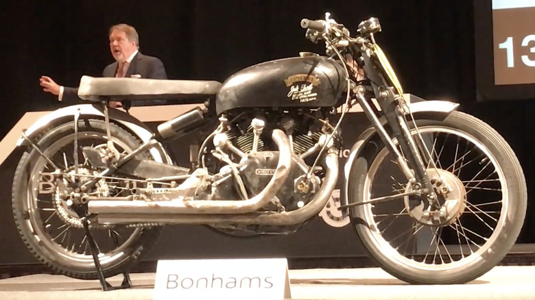 1951 Vincent Black Lightning at auction in 2018