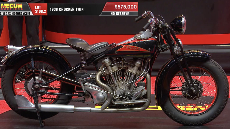 Black 1938 Crocker Small Tank at Mecum Las Vegas 2025 auction