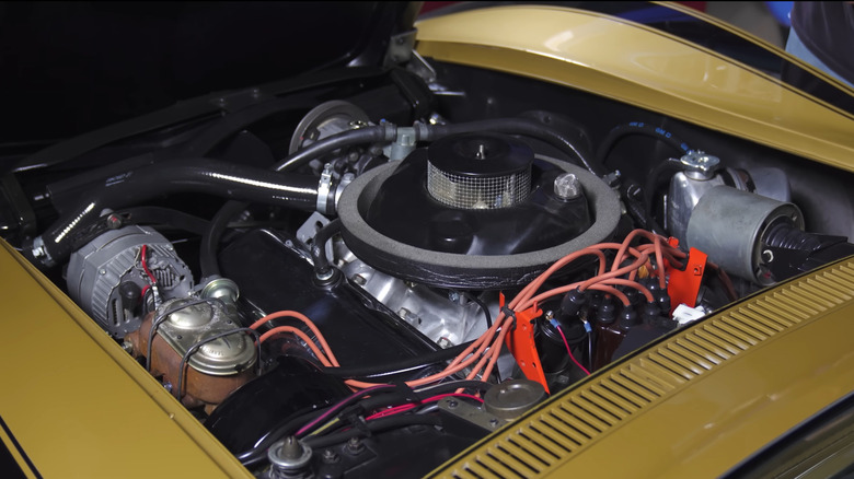 Under-hood shot from a C3 Corvette ZL1