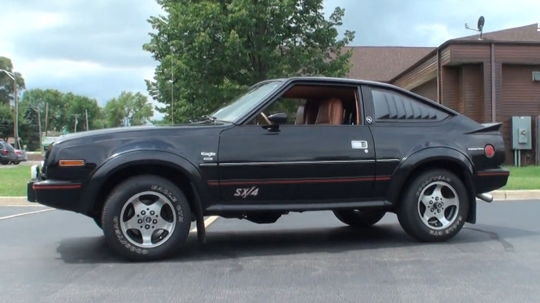 A black AMC Eagle SX/4 Sport.