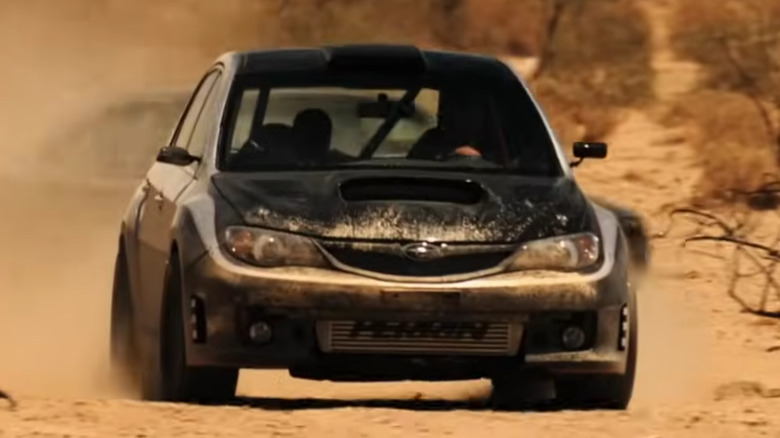 Brian's grey and black WRX from the fourth Fast & Furious movie.