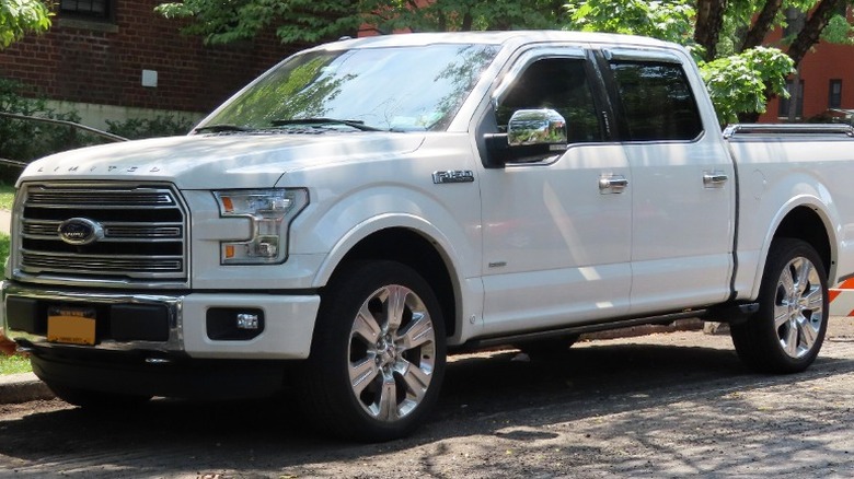 A white 2016 Ford F-150