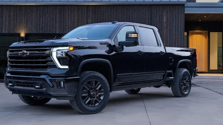 A black 2024 Chevrolet Silverado HD