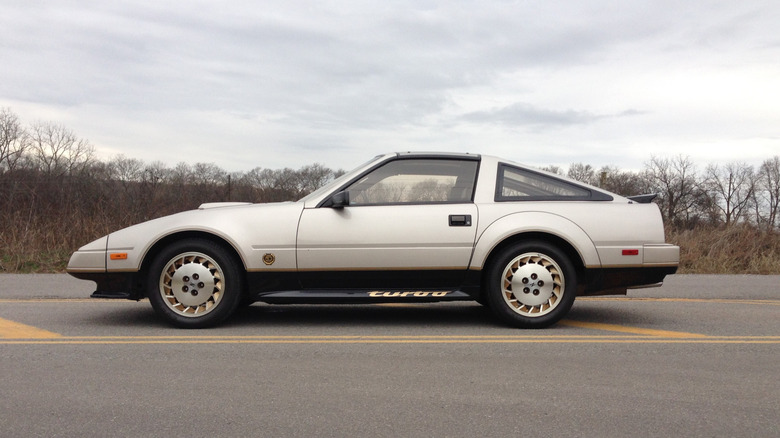 Side profile of a 50th Anniversary 300ZX Turbo.