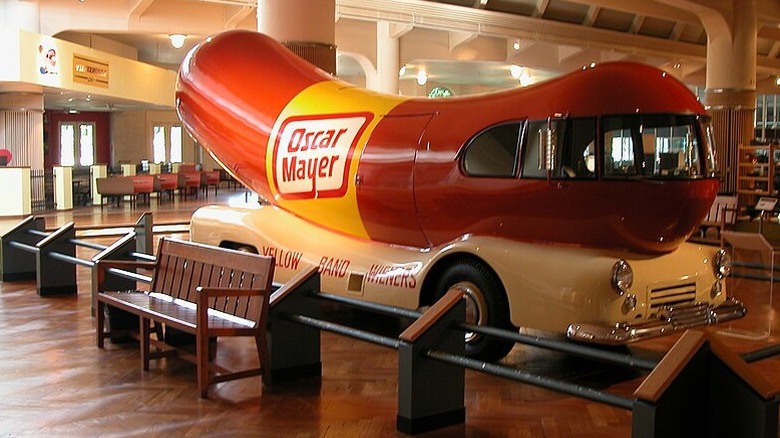 The 2004 Wienermobile in a museum