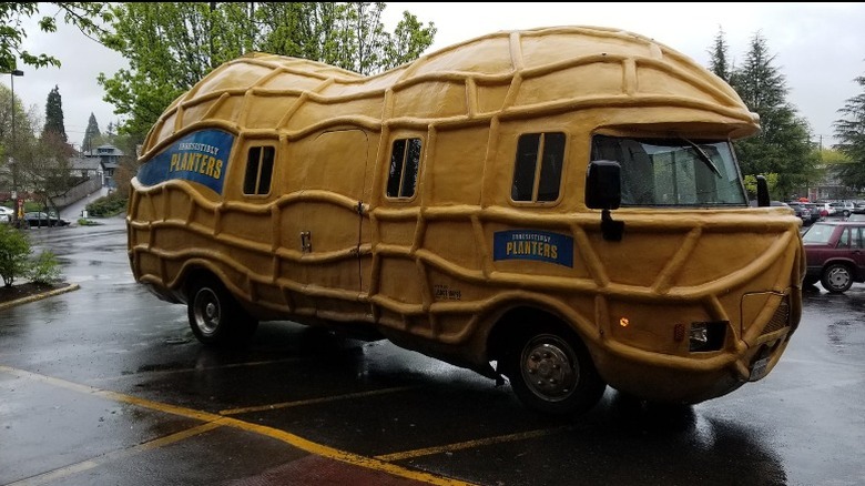 The NUTmobile in a car park