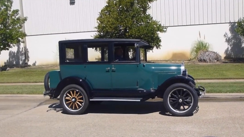 Sideview of Chevrolet Superior Sedan, an early A-Body car, on modern street