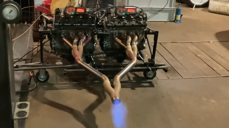 flame spitting exhaust