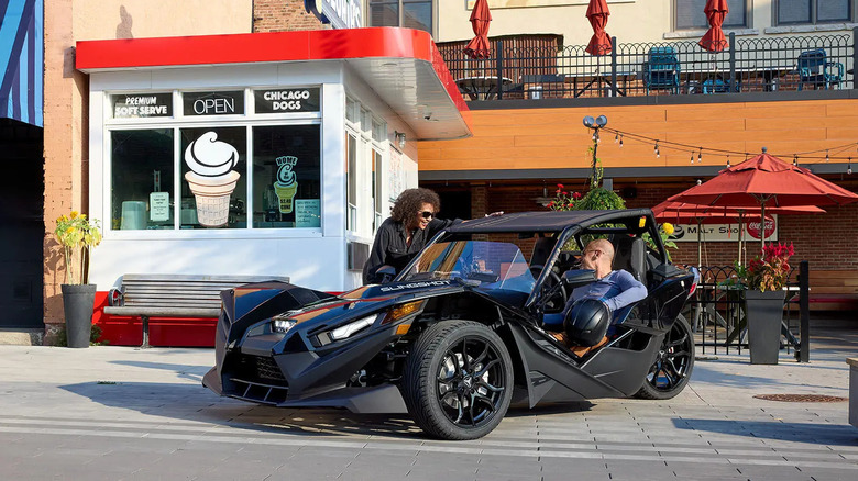 Polaris Slingshot out on the town