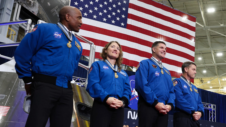 The Artemis II astronauts each receive the Congressional Space Medal of Honor together