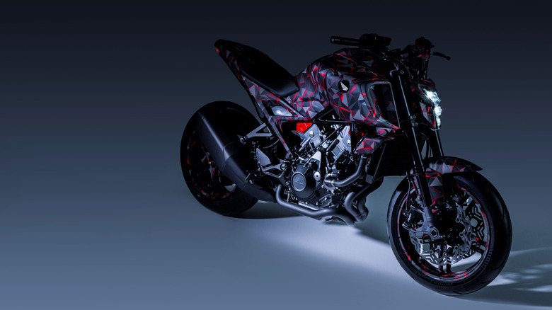 The Honda V3R 900 E-Compressor naked motorcycle concept