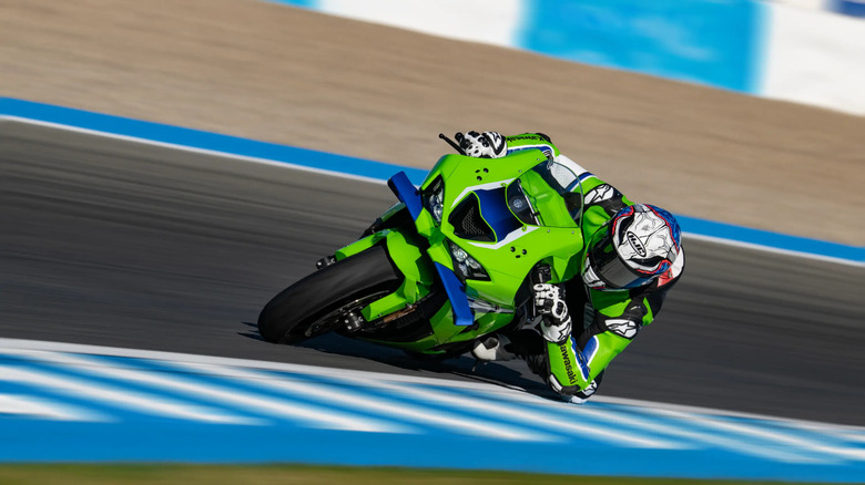 The Kawasaki ZX-10R sportbike