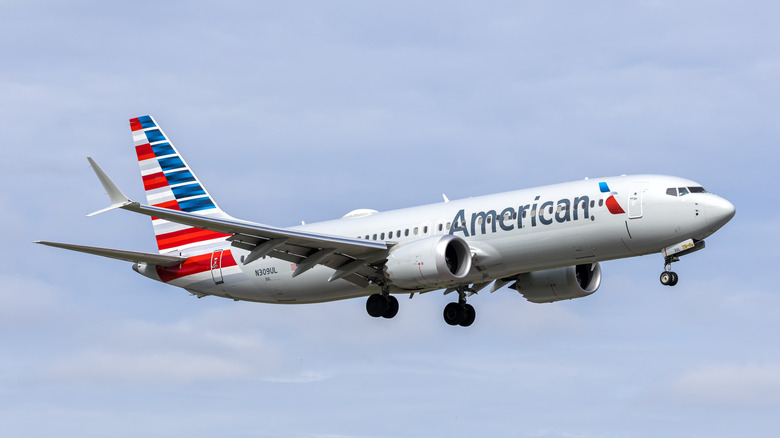 American Airlines Boeing 737-8MAX taking off