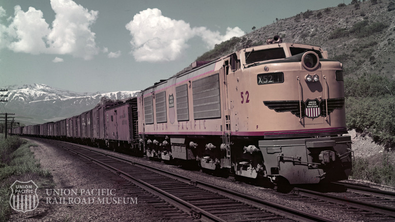 A Union Pacific gas turbine-electric "GTEL" locomotive