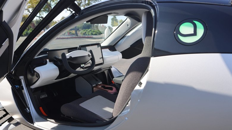 Aptera prototype interior