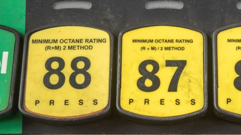 88 octane, or E15, gas sold at fuel pump