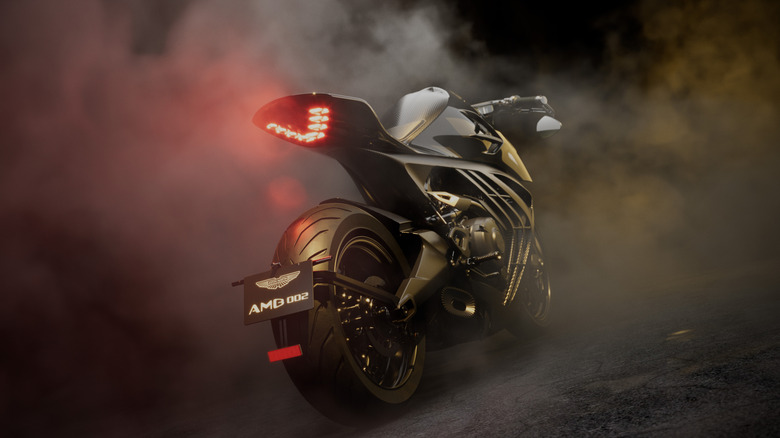 Black AMB 002 in smoke from the rear