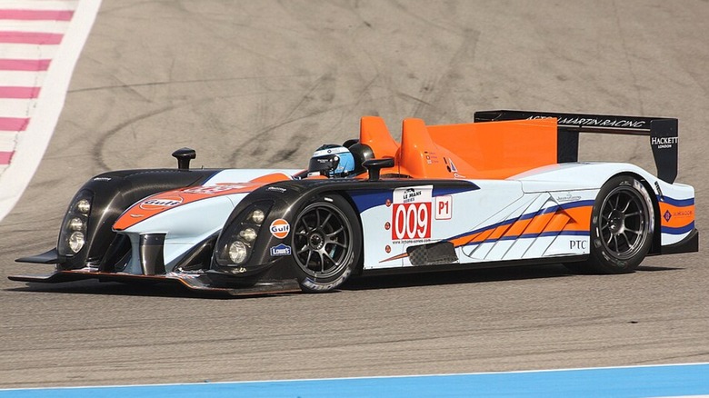 The No. 009 AMR-One limping through the French countryside during the 2011 24 Hours of Le Mans