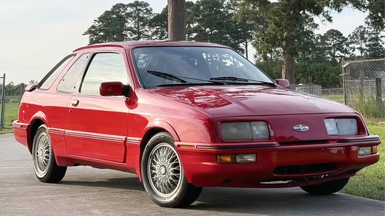 1988 Merkur XR4Ti front three-quarter image