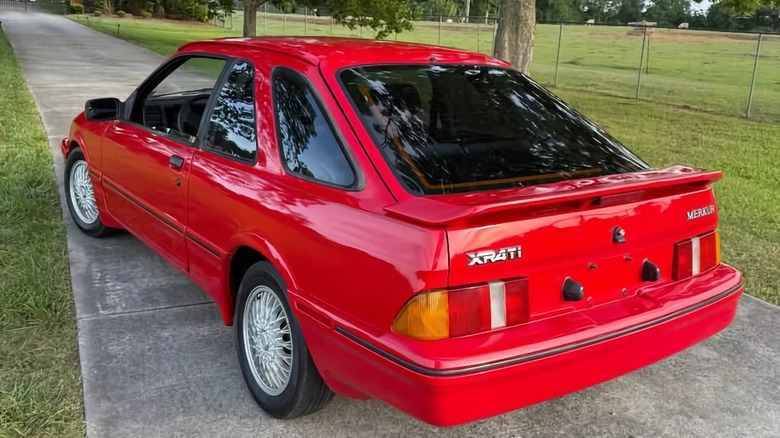 1988 Merkur XR4Ti rear three-quarter image