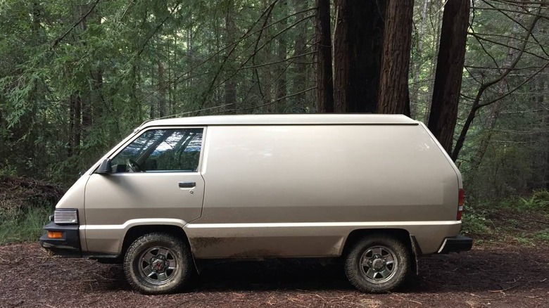 1987 Toyota 4WD Cargo Van driver's side image in the woods