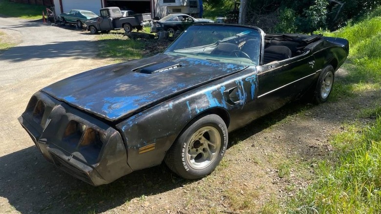 1980 Pontiac Trans-Am convertible project front three-quarter image