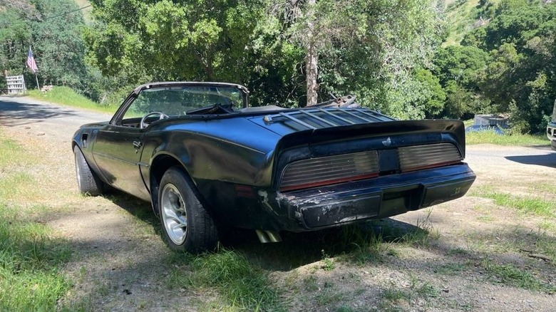 1980 Pontiac Trans-Am convertible project rear three-quarter image