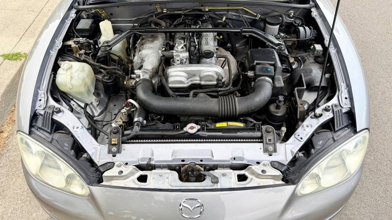 2003 Mazda MX-5 Miata 'Shinsen' edition engine compartment image