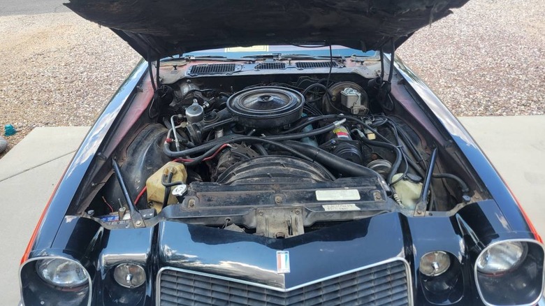 1977 Chevy Camaro RS LT engine bay image